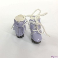 SBB007PUE Mimiwoo 2.2cm Doll Shoes Ribbon Boots Purple for Middle Blythe  Obitsu 11cm Body